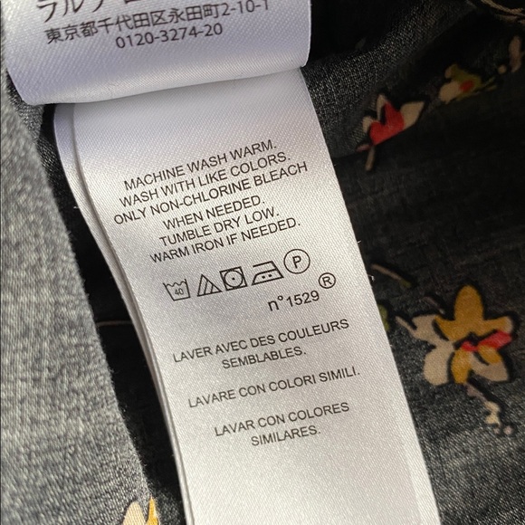 Ralph Lauren Black Floral Women’s Shirt - Picture 7 of 8